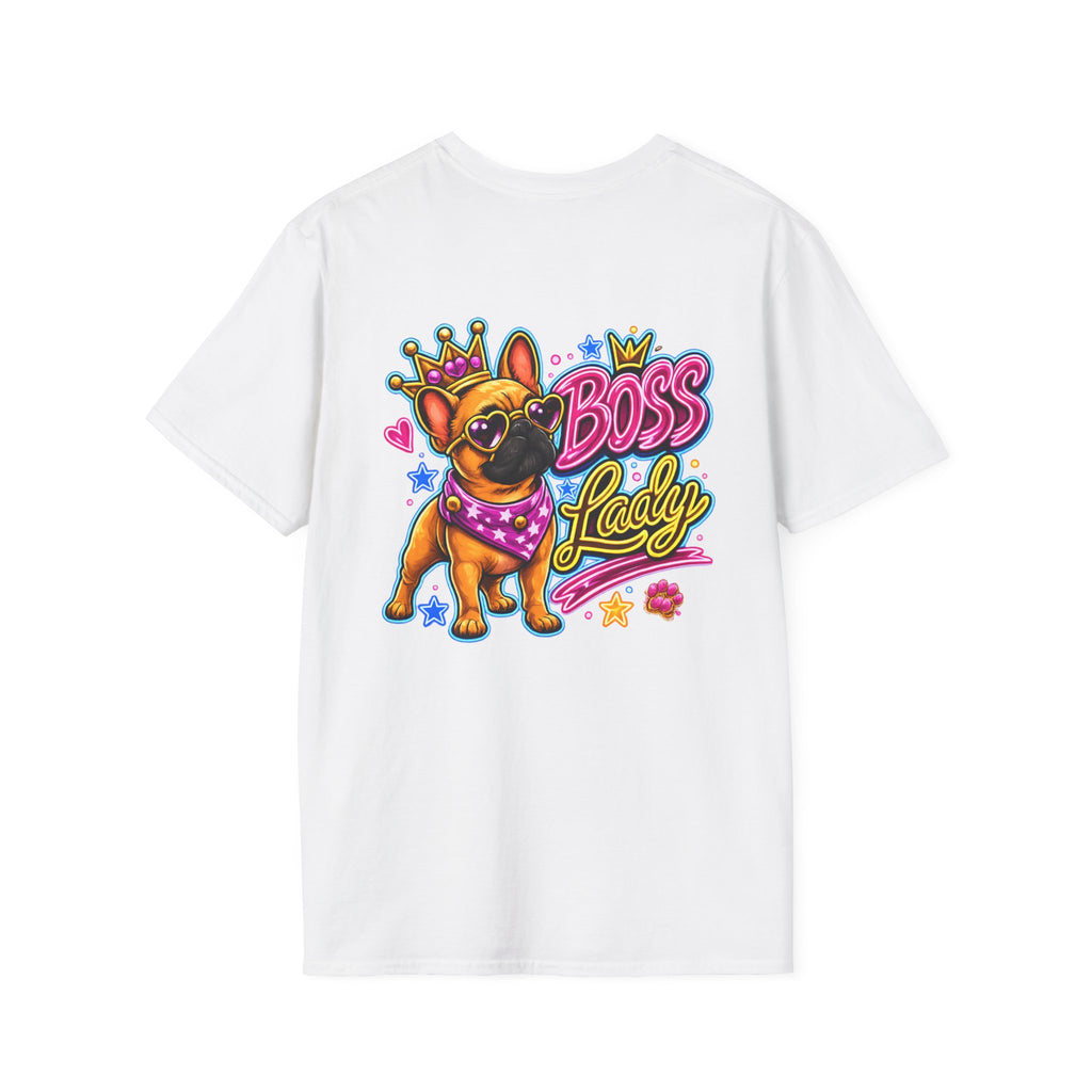 Boss Babe Frenchie | Colorful Dog Lover Shirt