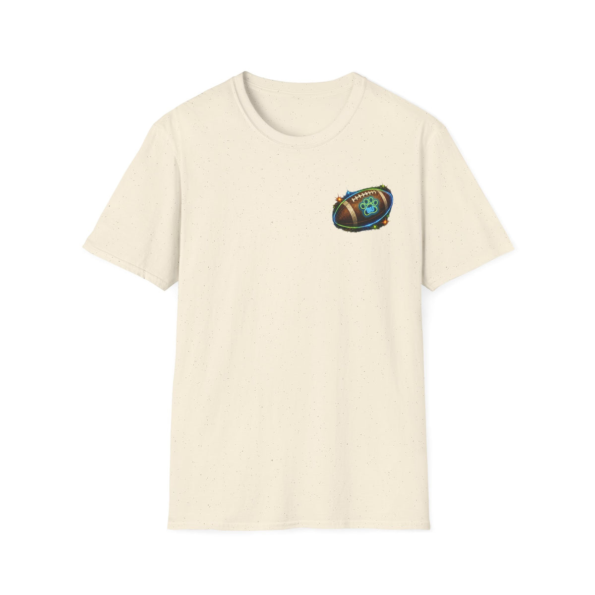 Football Paw Logo T-Shirt — Pet Lover Game Day Tee