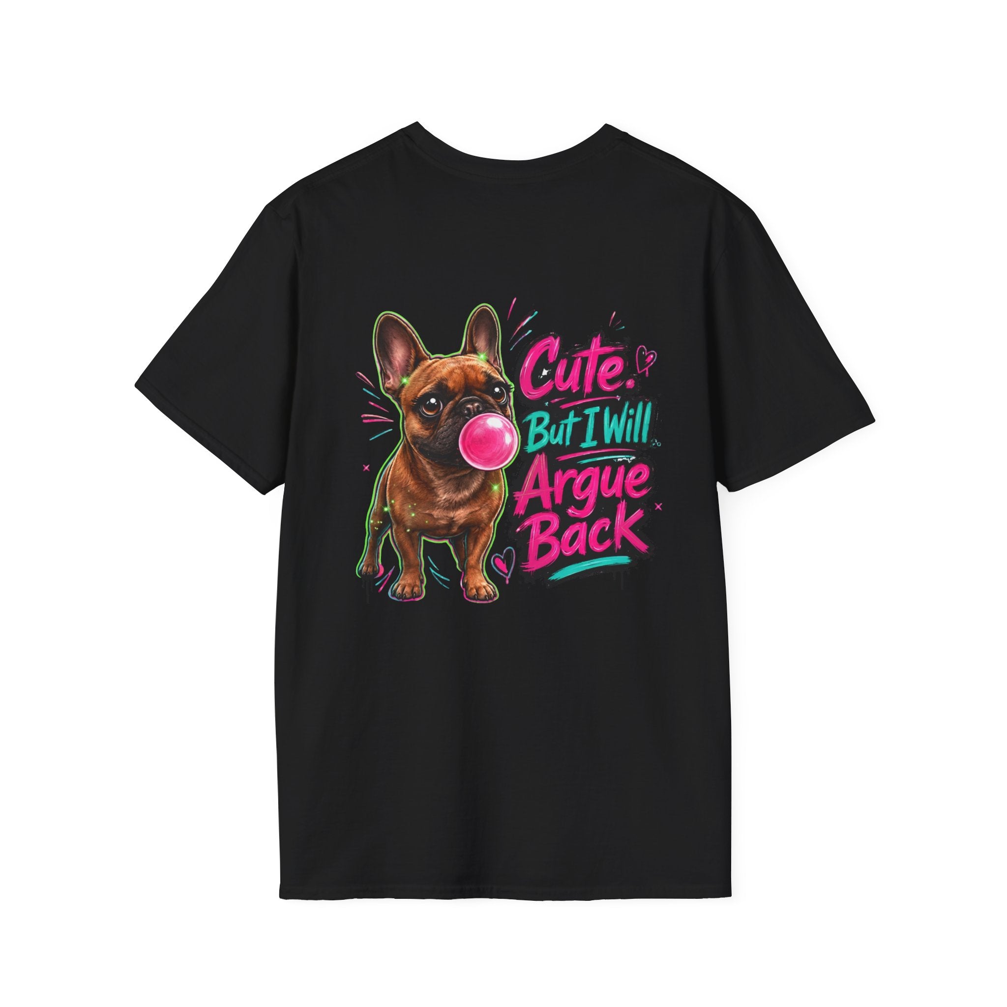 Cute Crown Graphic Tee — "CUTE" Chest Logo T-Shirt
