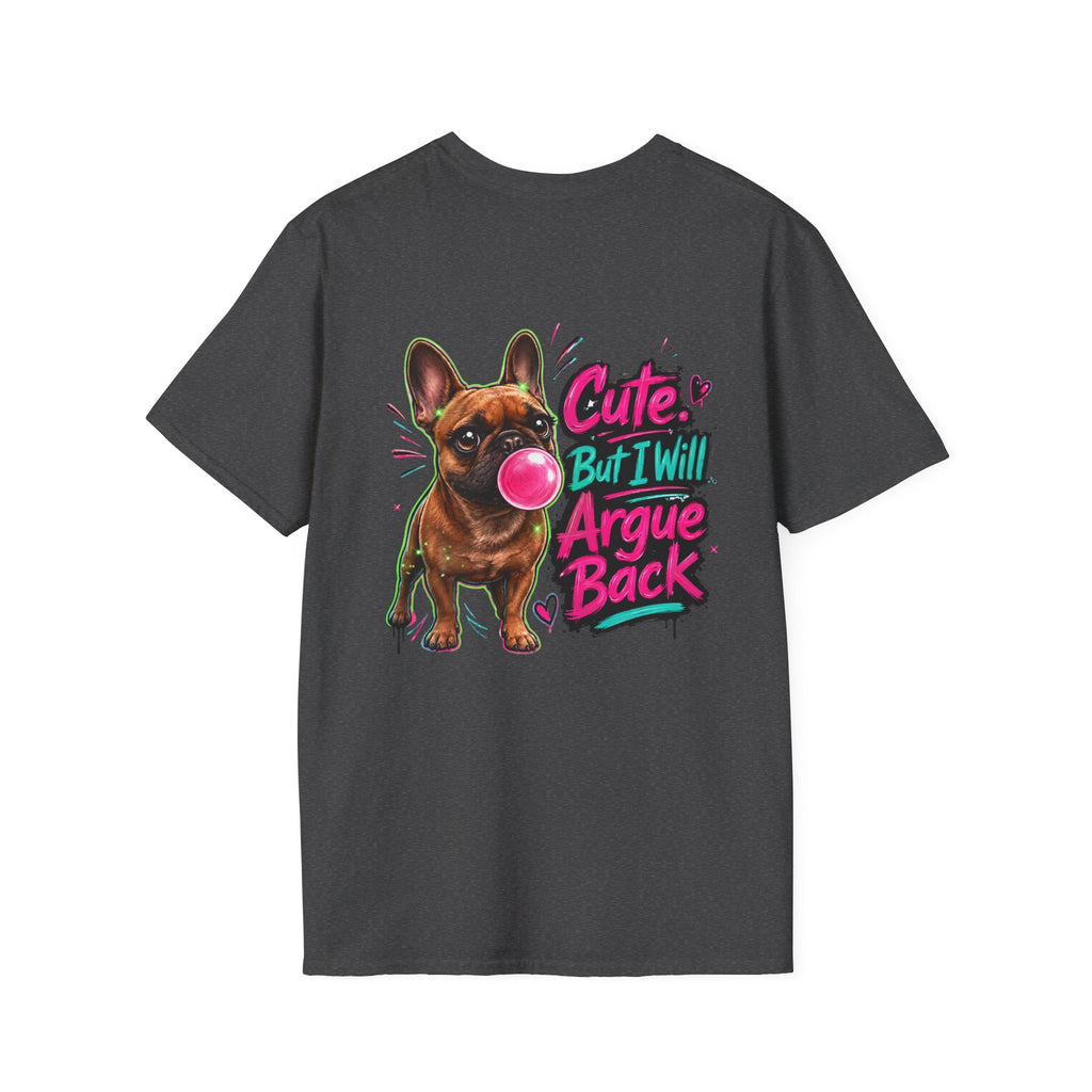 Cute Crown Graphic Tee — "CUTE" Chest Logo T-Shirt