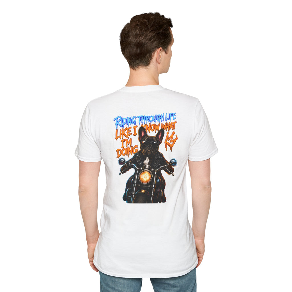 MOTORCYCLE BOSS — Blue Street Art Chest Logo