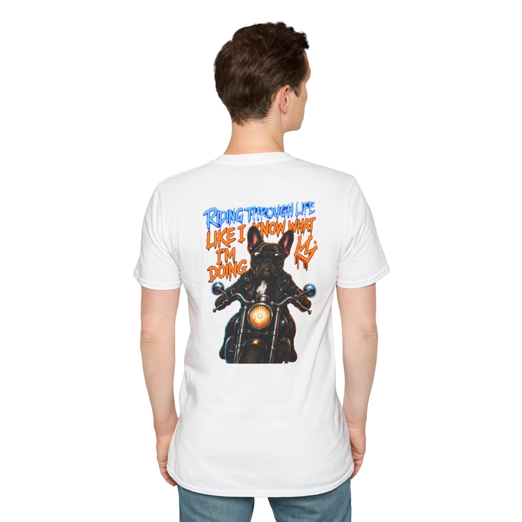 MOTORCYCLE BOSS — Blue Street Art Chest Logo