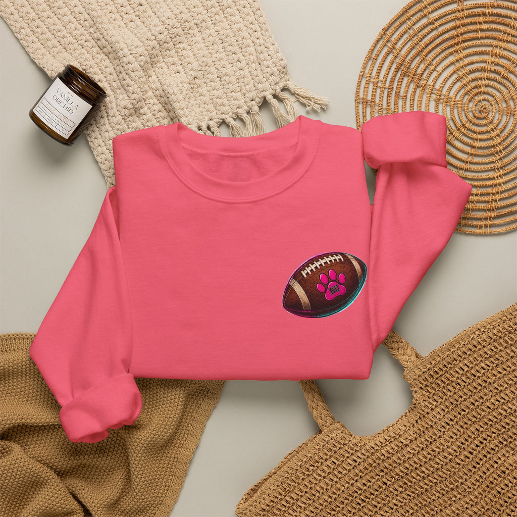 Copy of Football Paw Print T-Shirt — Cute Pet Lover Game Day Tee