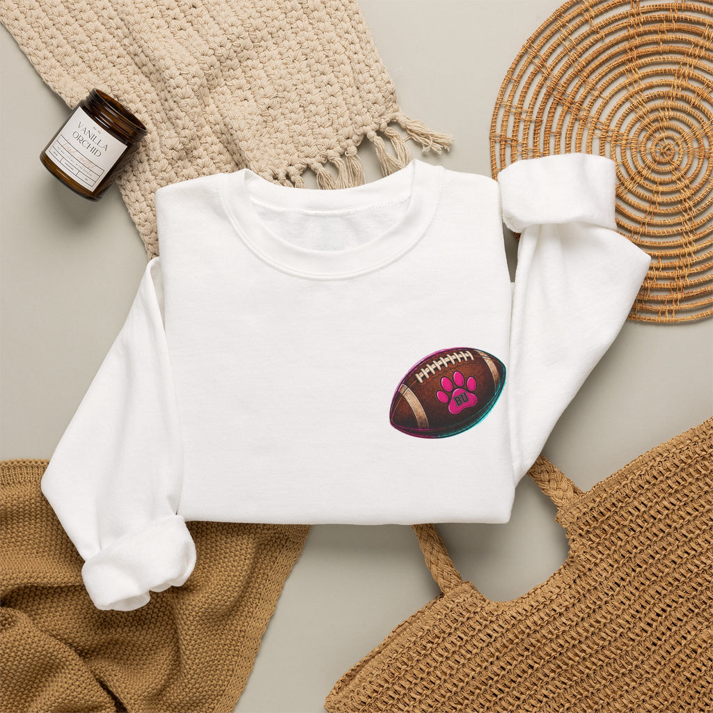 Copy of Football Paw Print T-Shirt — Cute Pet Lover Game Day Tee