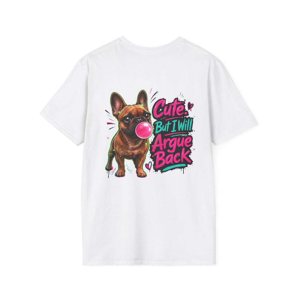 Cute Crown Graphic Tee — "CUTE" Chest Logo T-Shirt