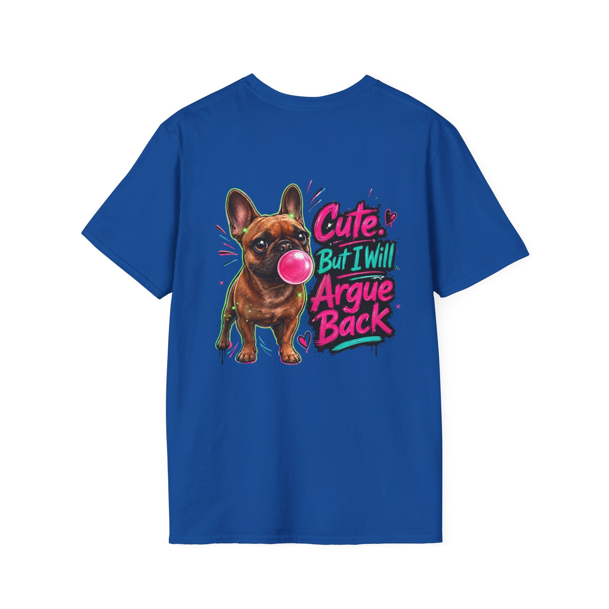 Cute Crown Graphic Tee — "CUTE" Chest Logo T-Shirt