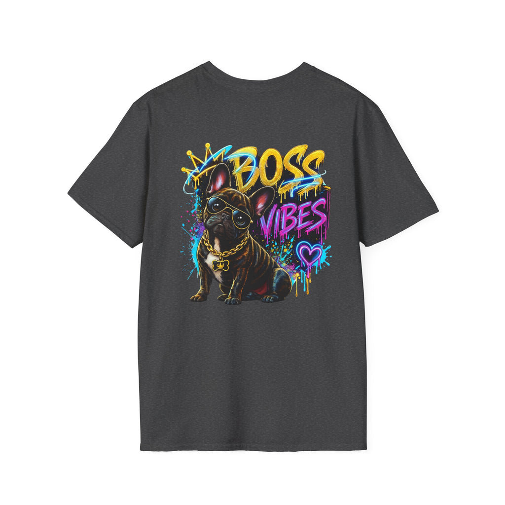 Boss Vibes Graphic T-Shirt — Retro Neon Logo Tee