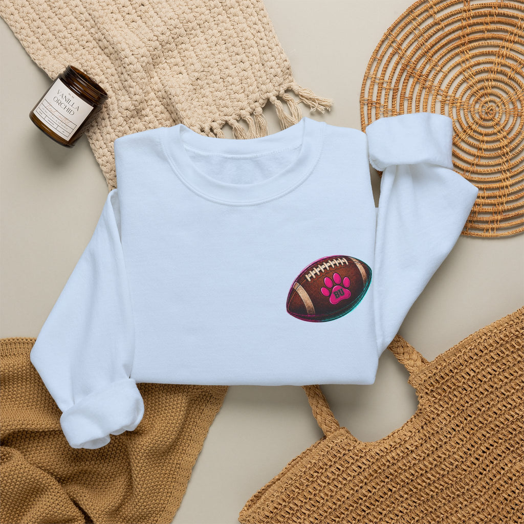 Copy of Football Paw Print T-Shirt — Cute Pet Lover Game Day Tee