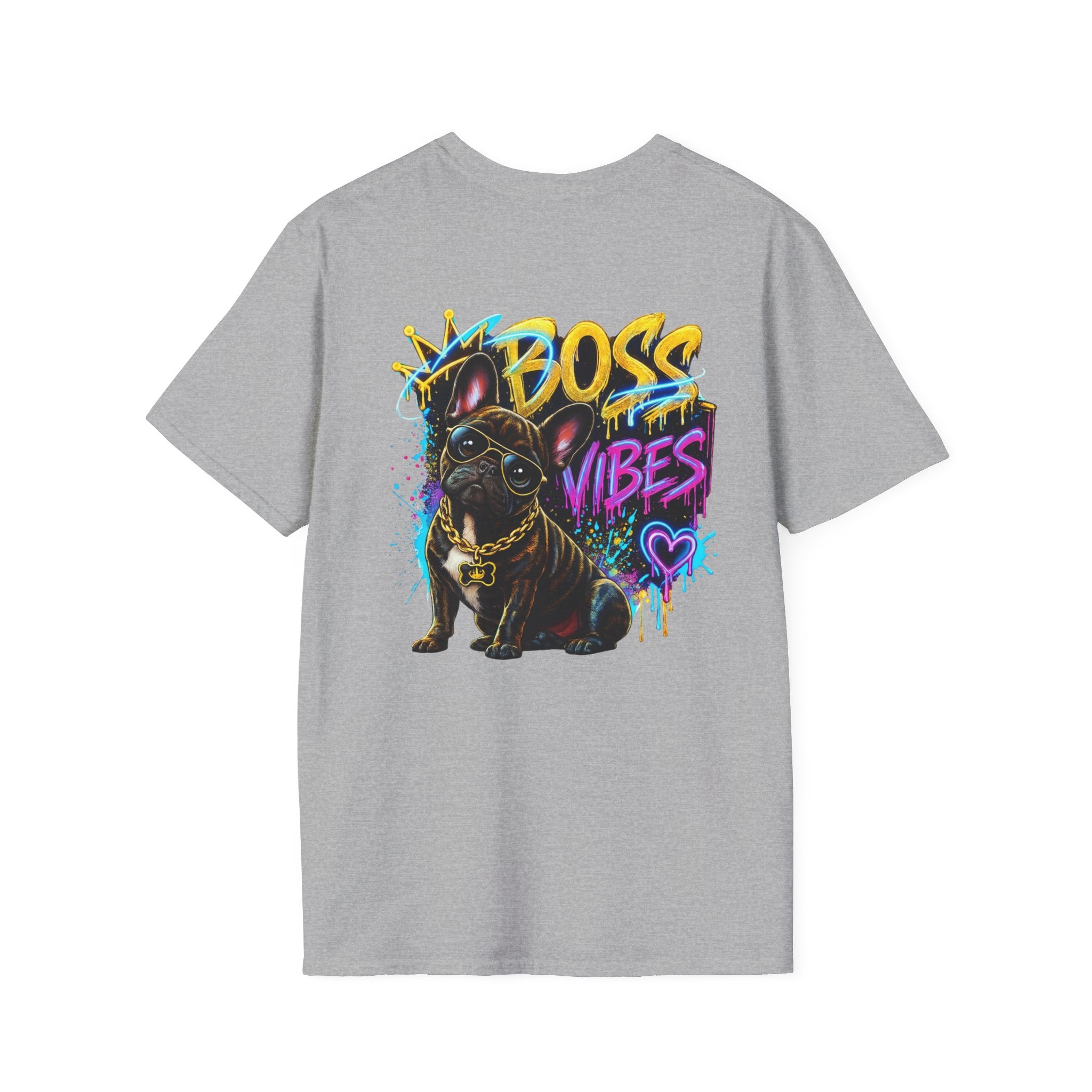 Boss Vibes Graphic T-Shirt — Retro Neon Logo Tee