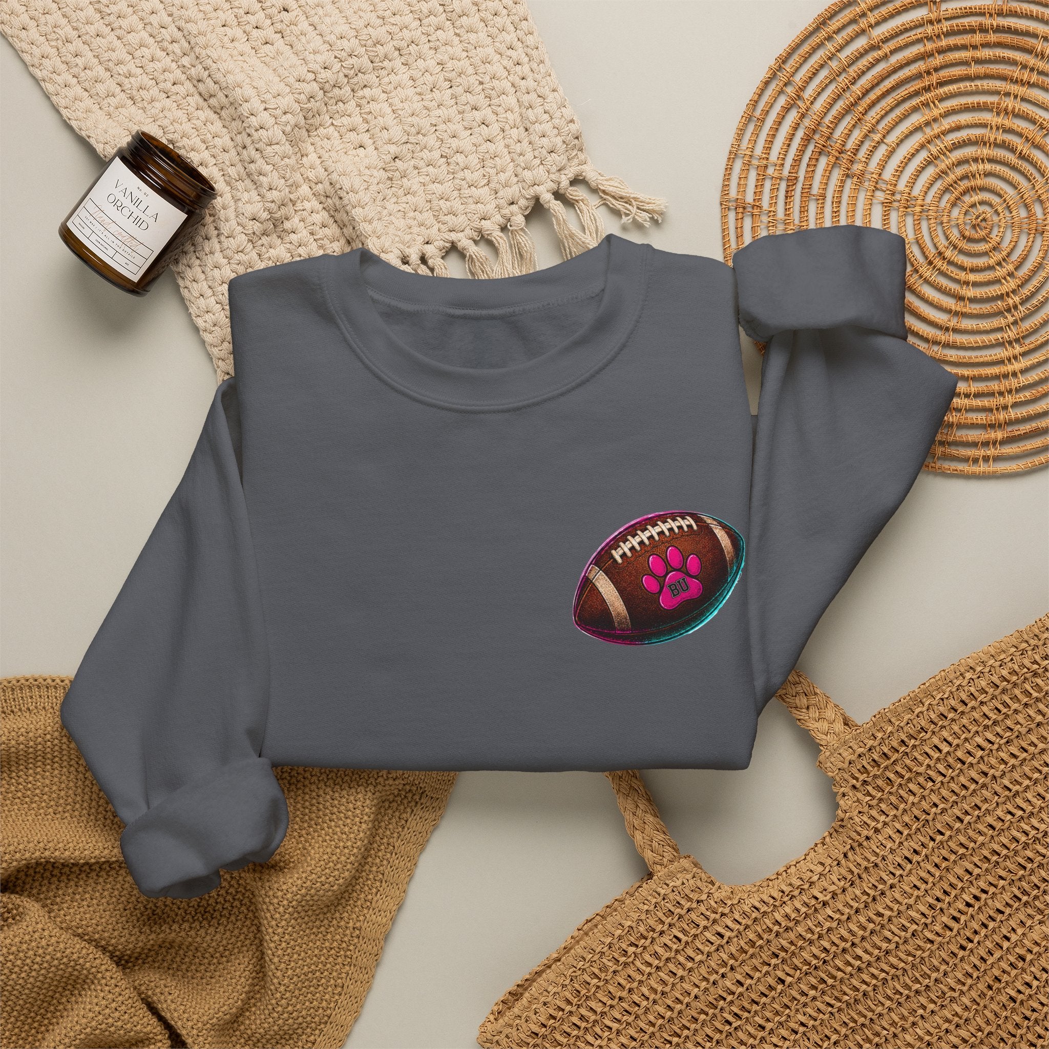 Copy of Football Paw Print T-Shirt — Cute Pet Lover Game Day Tee