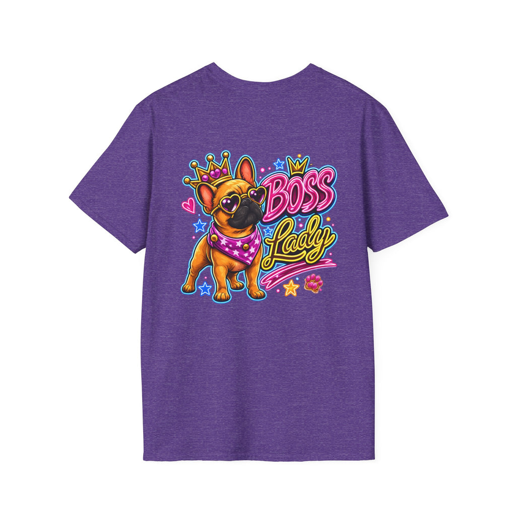 Boss Babe Frenchie | Colorful Dog Lover Shirt