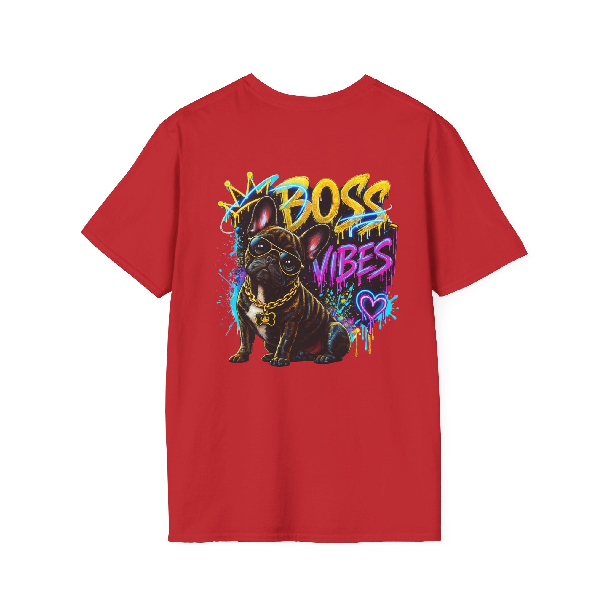 Boss Vibes Graphic T-Shirt — Retro Neon Logo Tee