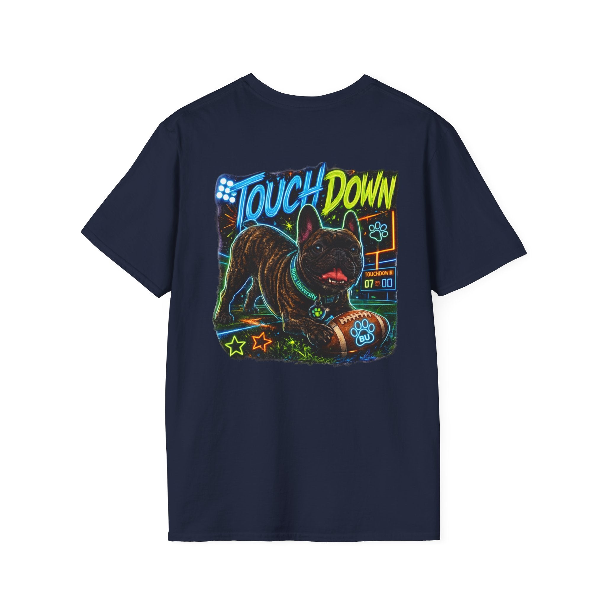 Football Paw Logo T-Shirt — Pet Lover Game Day Tee