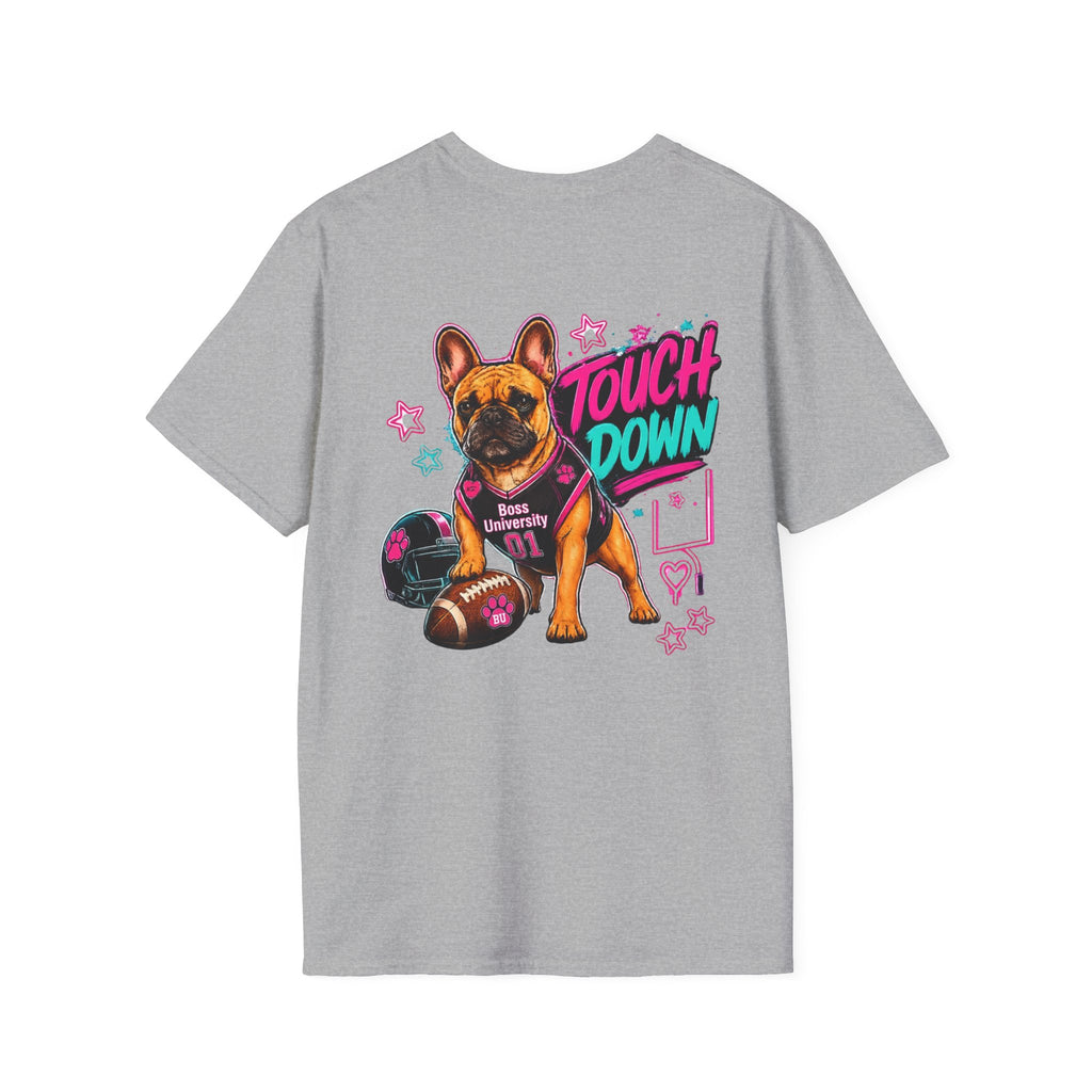 Football Paw Print T-Shirt — Cute Pet Lover Game Day Tee