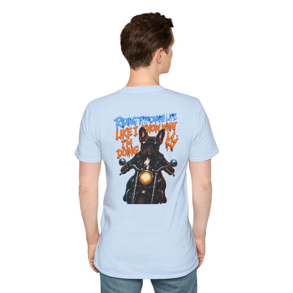 MOTORCYCLE BOSS — Blue Street Art Chest Logo