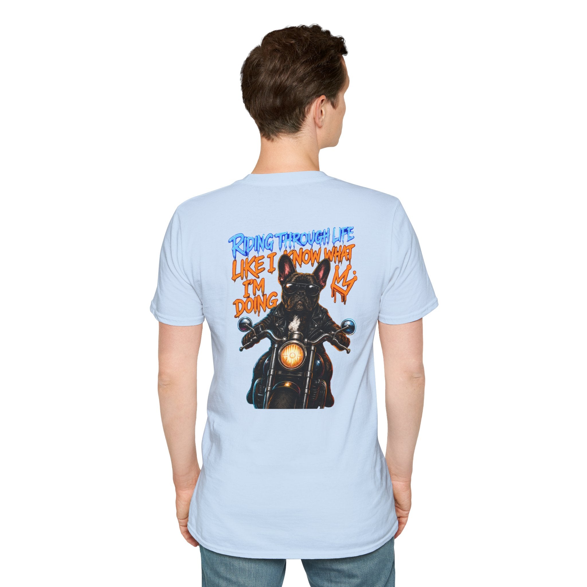 MOTORCYCLE BOSS — Blue Street Art Chest Logo