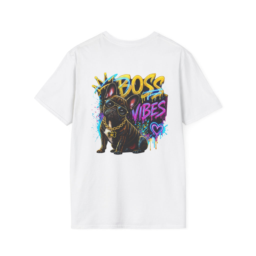 Boss Vibes Graphic T-Shirt — Retro Neon Logo Tee