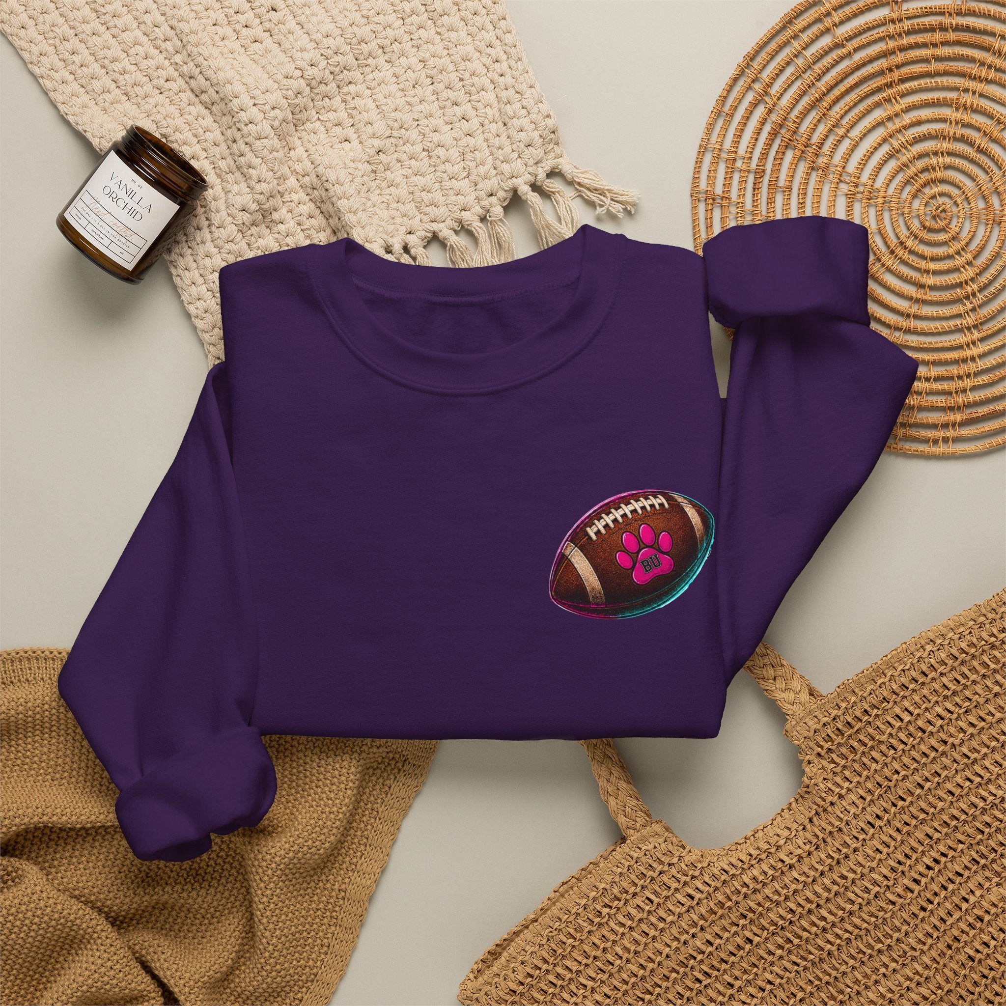 Copy of Football Paw Print T-Shirt — Cute Pet Lover Game Day Tee
