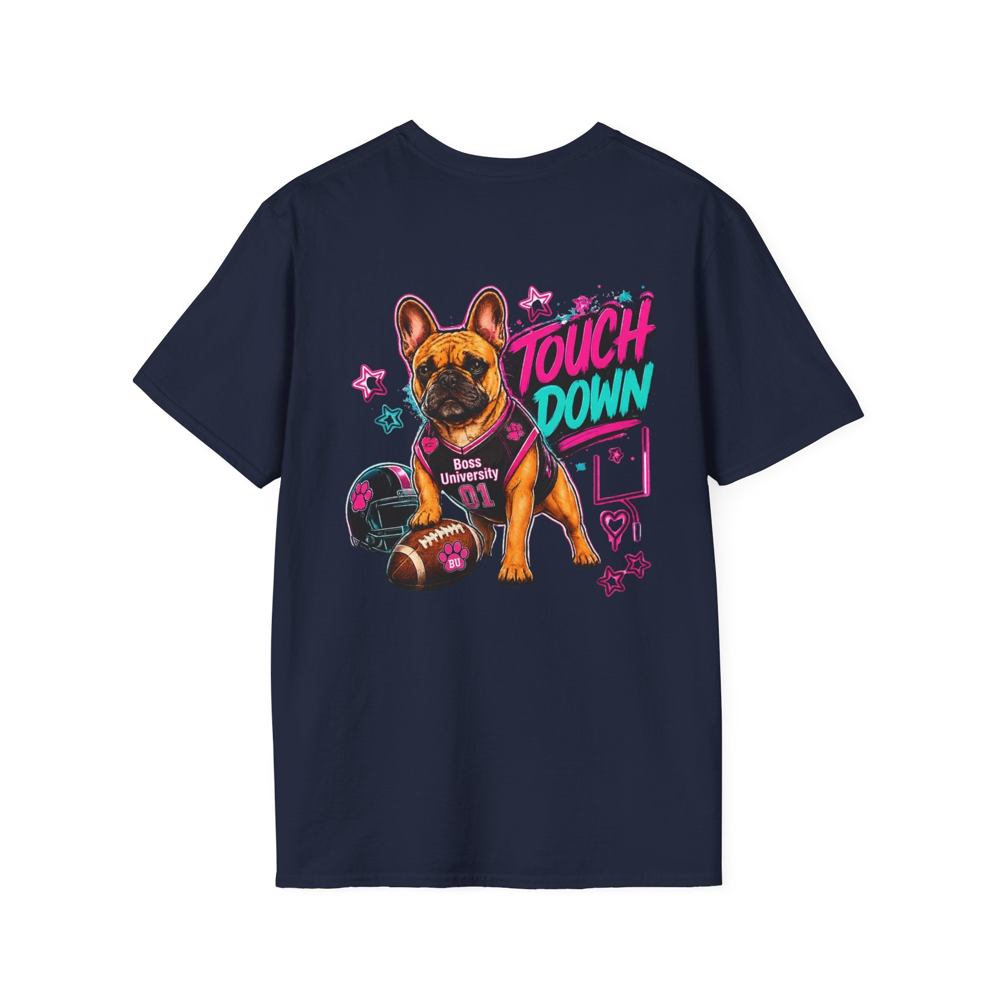 Football Paw Print T-Shirt — Cute Pet Lover Game Day Tee