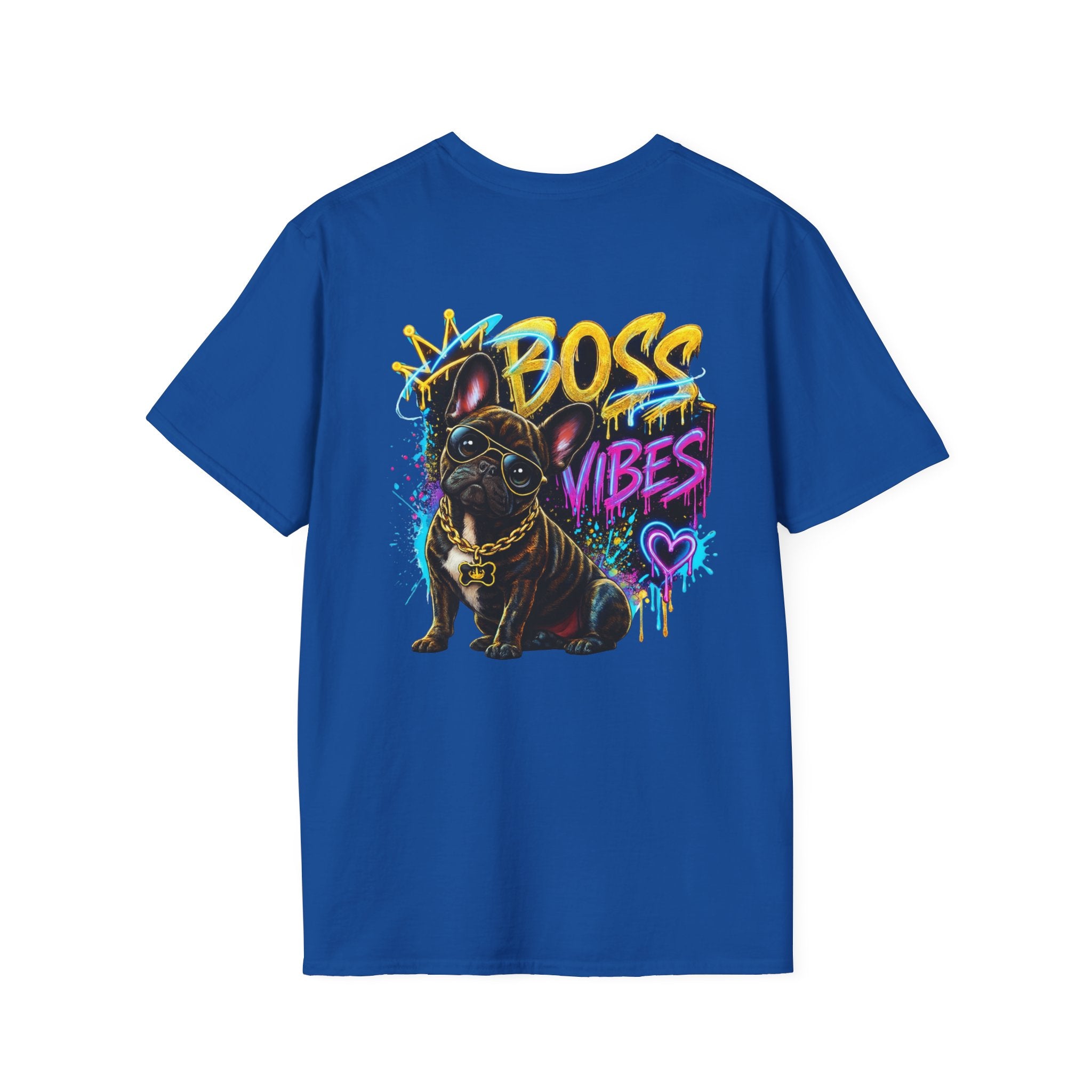 Boss Vibes Graphic T-Shirt — Retro Neon Logo Tee