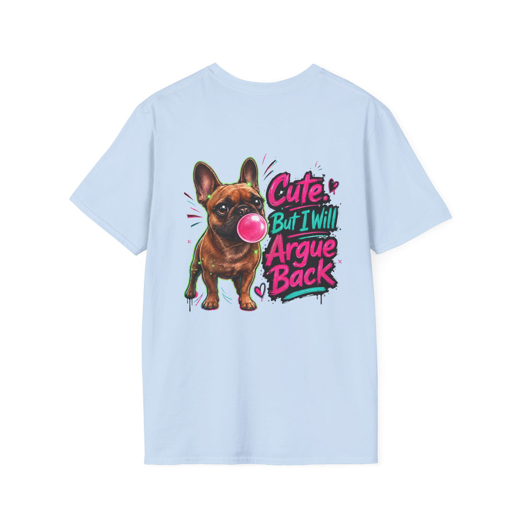 Cute Crown Graphic Tee — "CUTE" Chest Logo T-Shirt