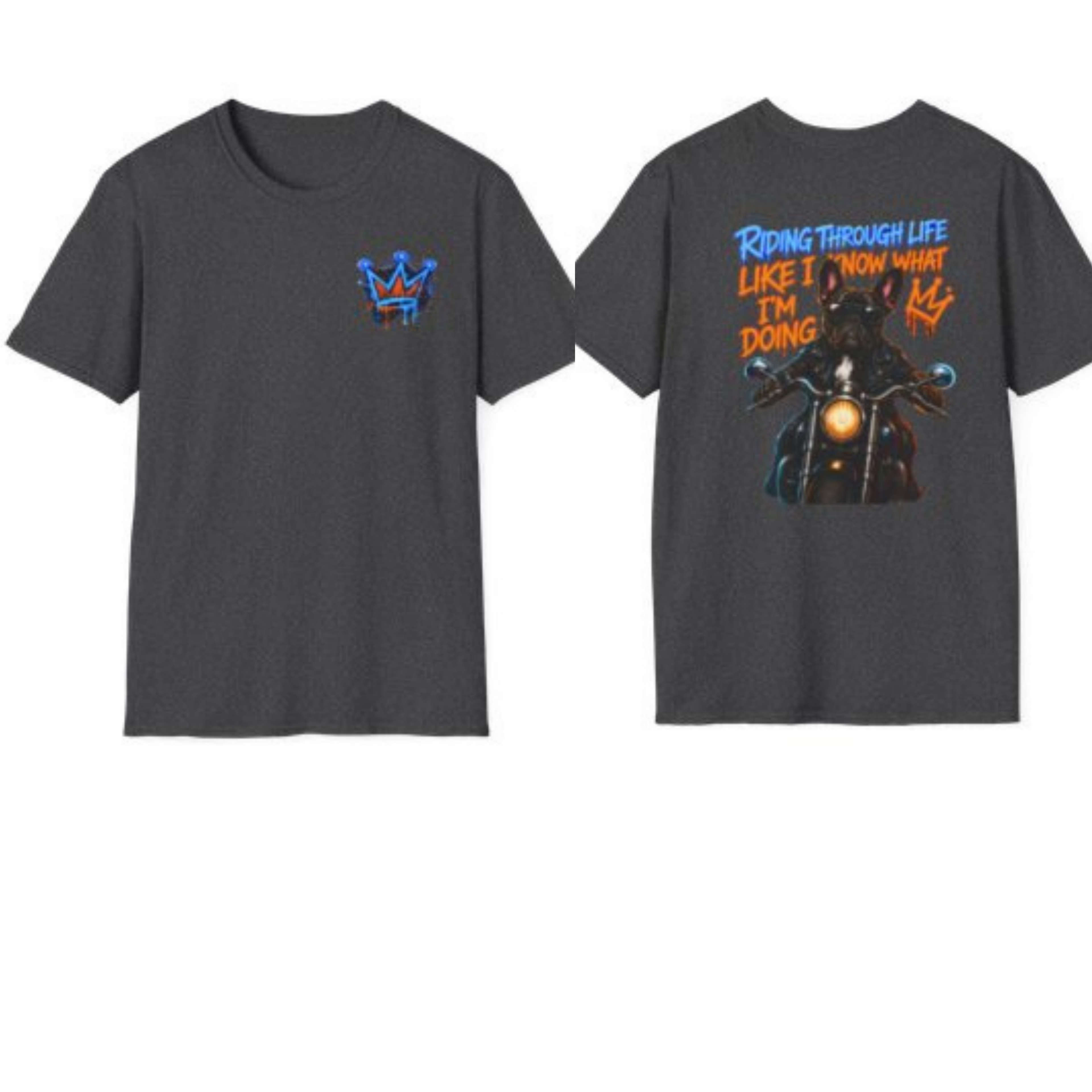 MOTORCYCLE BOSS — Blue Street Art Chest Logo
