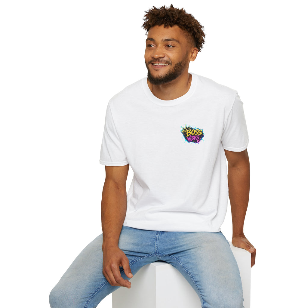 Boss Vibes Graphic T-Shirt — Retro Neon Logo Tee