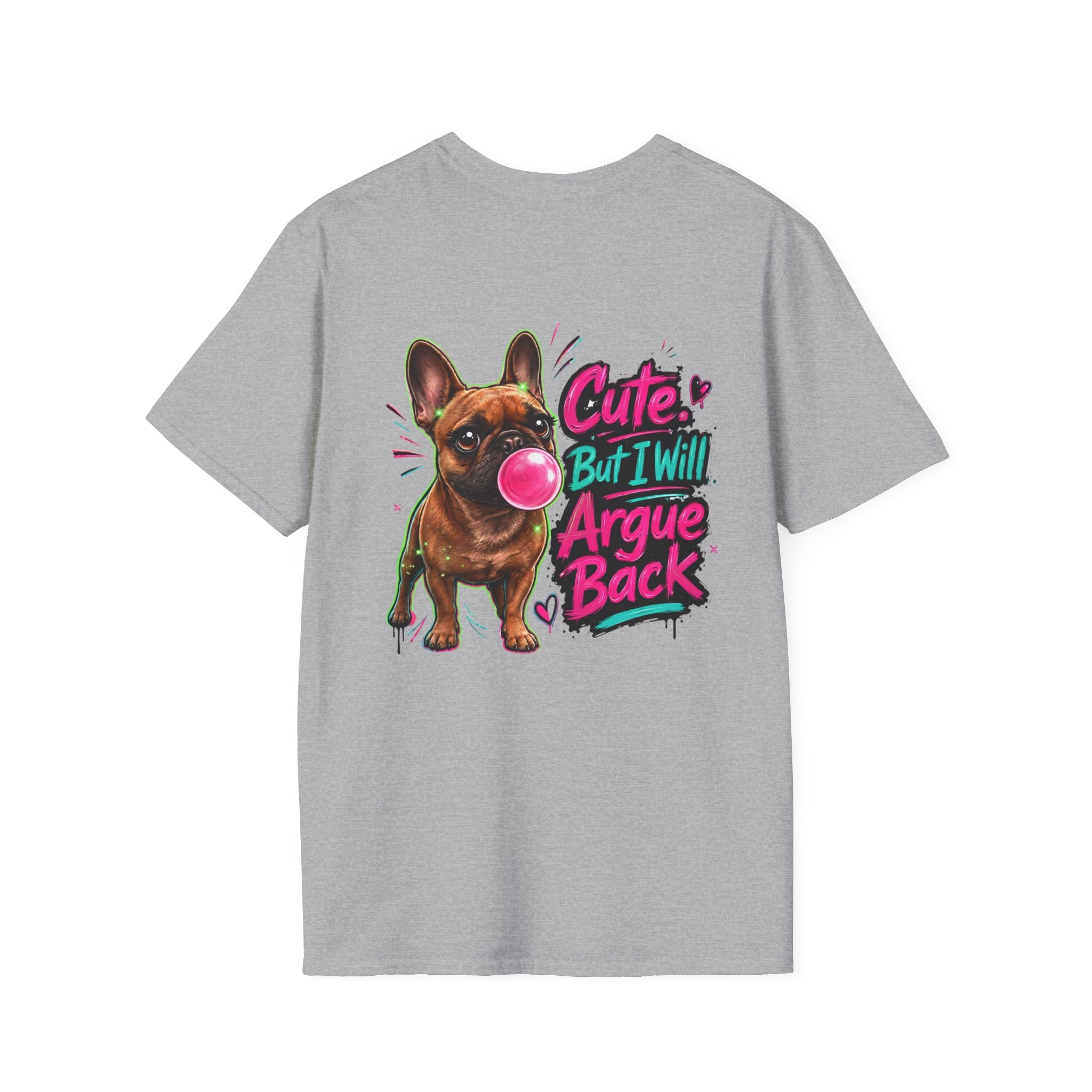 Cute Crown Graphic Tee — "CUTE" Chest Logo T-Shirt