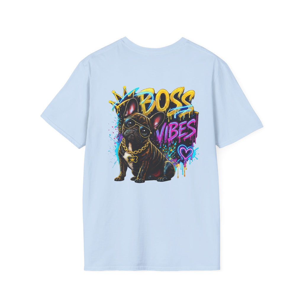 Boss Vibes Graphic T-Shirt — Retro Neon Logo Tee