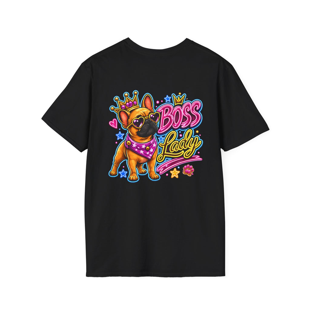 Boss Babe Frenchie | Colorful Dog Lover Shirt