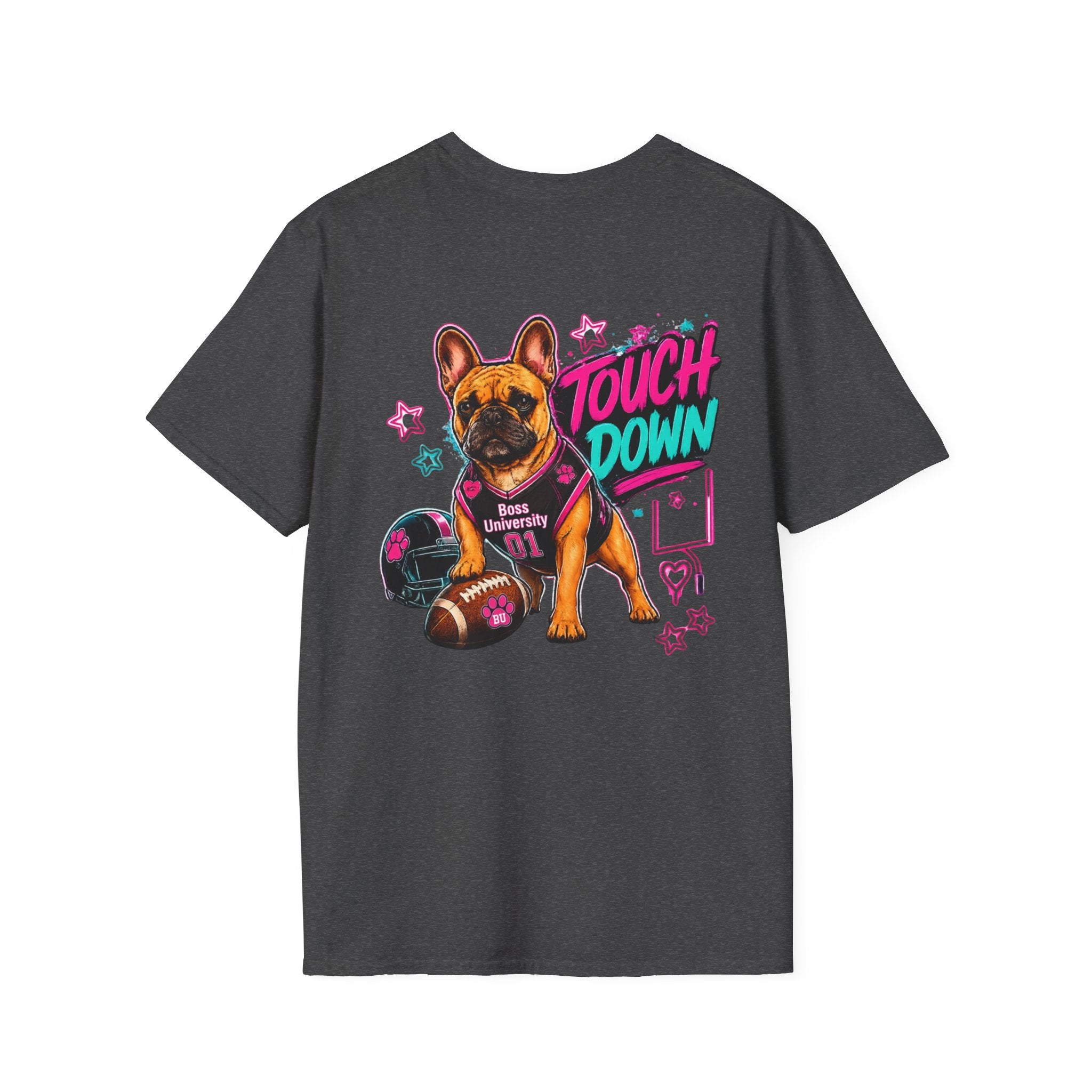 Football Paw Print T-Shirt — Cute Pet Lover Game Day Tee