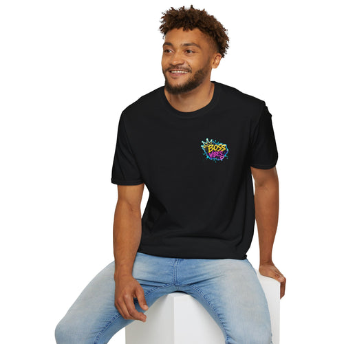 Boss Vibes Graphic T-Shirt — Retro Neon Logo Tee