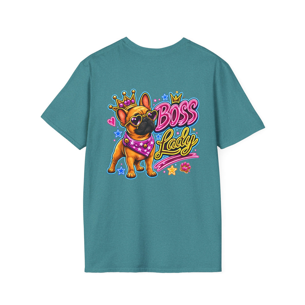 Boss Babe Frenchie | Colorful Dog Lover Shirt