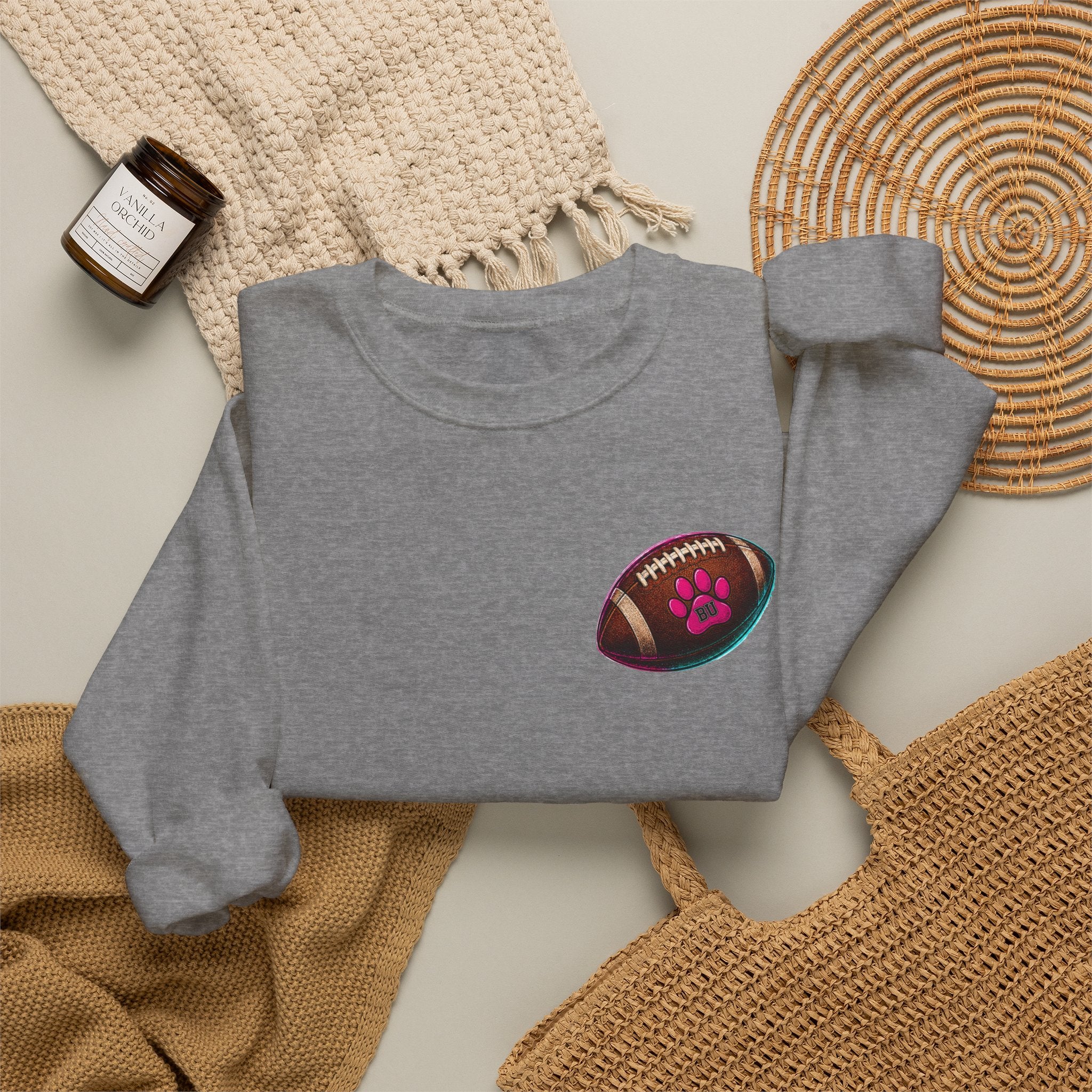 Copy of Football Paw Print T-Shirt — Cute Pet Lover Game Day Tee