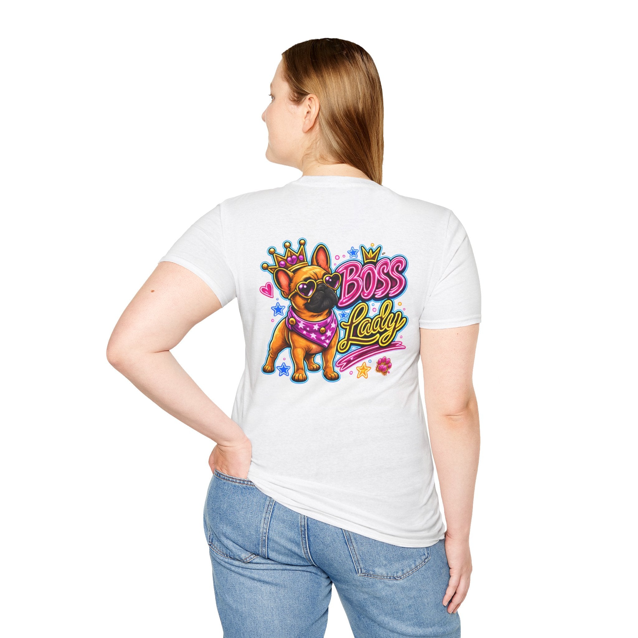 Boss Babe Frenchie | Colorful Dog Lover Shirt