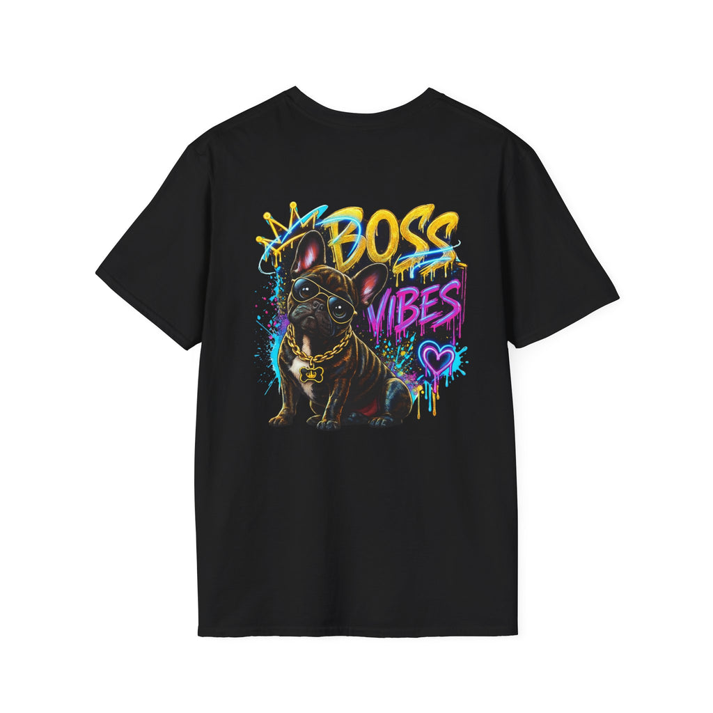 Boss Vibes Graphic T-Shirt — Retro Neon Logo Tee