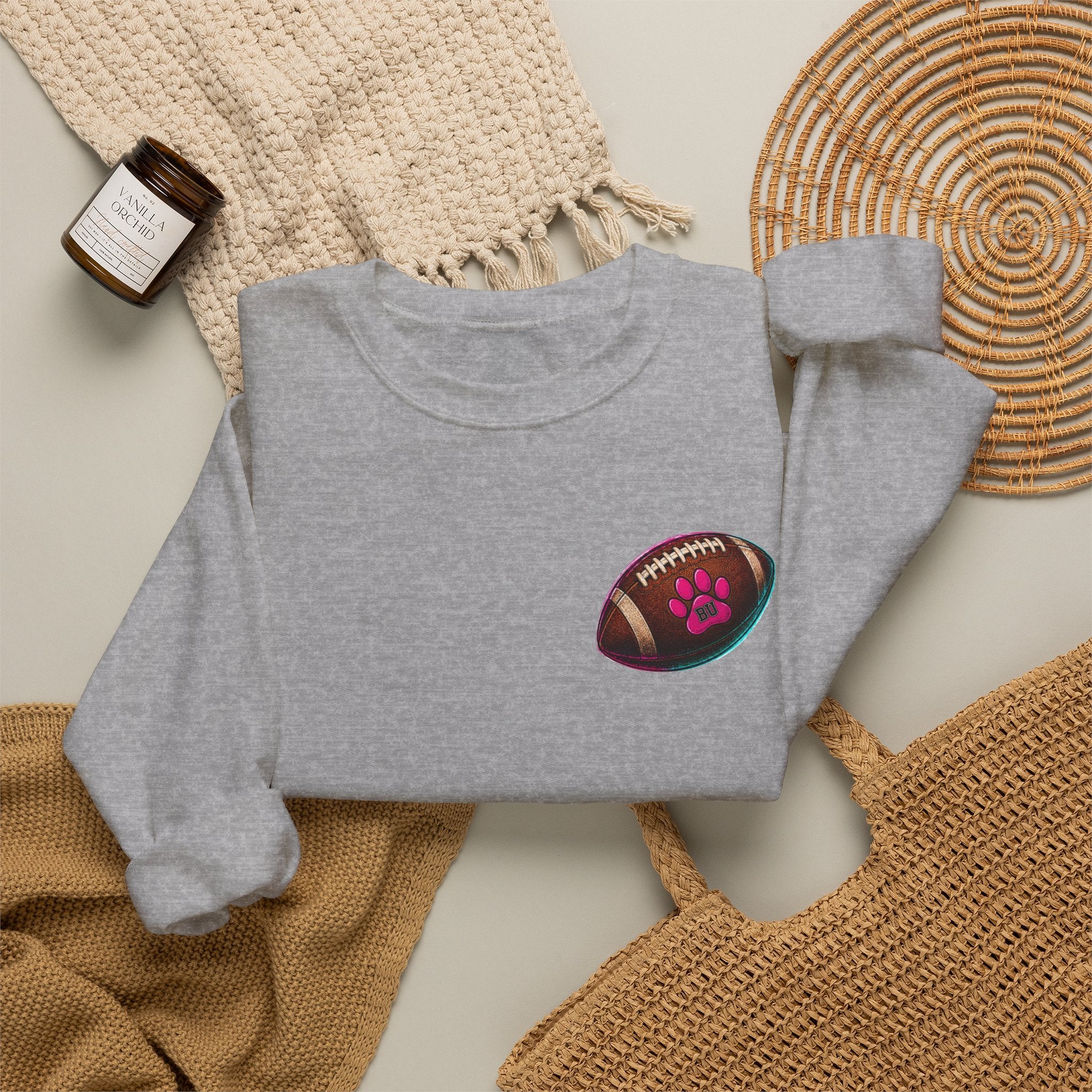 Copy of Football Paw Print T-Shirt — Cute Pet Lover Game Day Tee