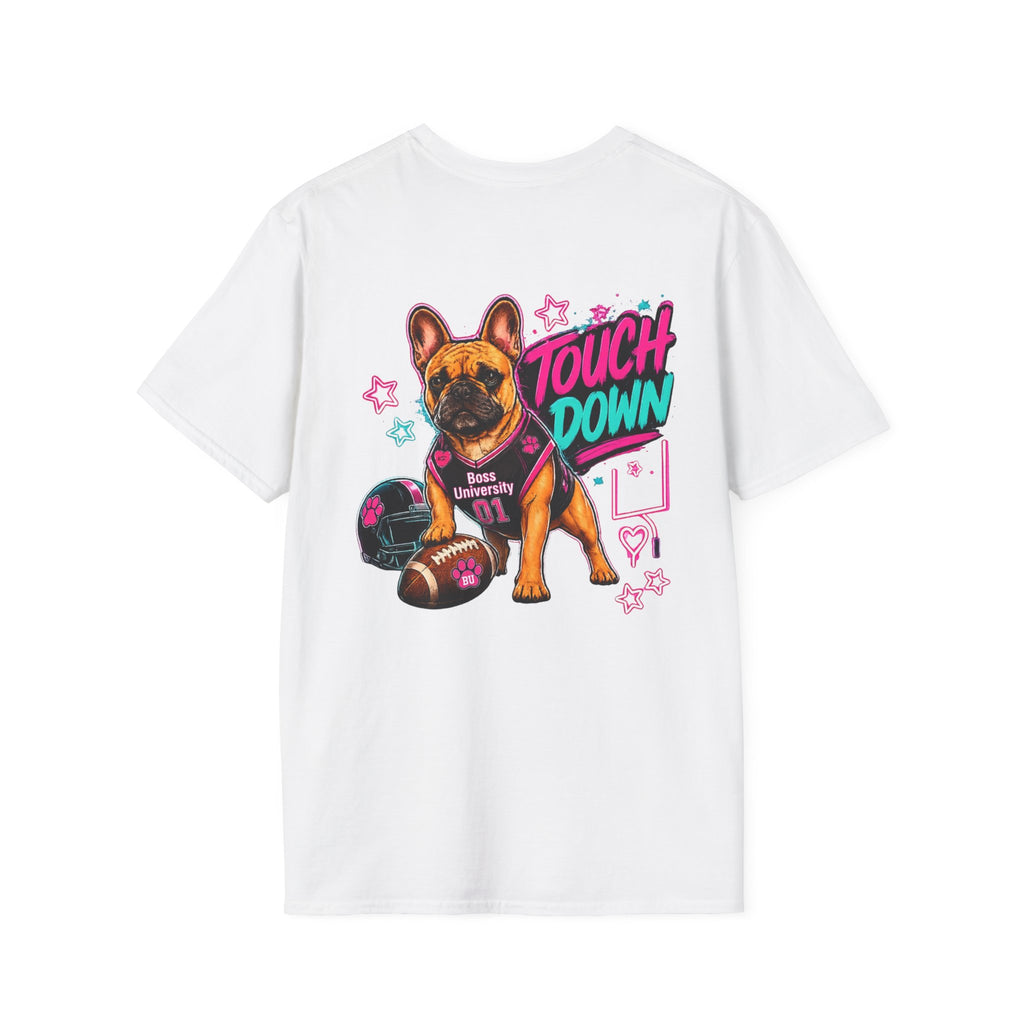 Football Paw Print T-Shirt — Cute Pet Lover Game Day Tee