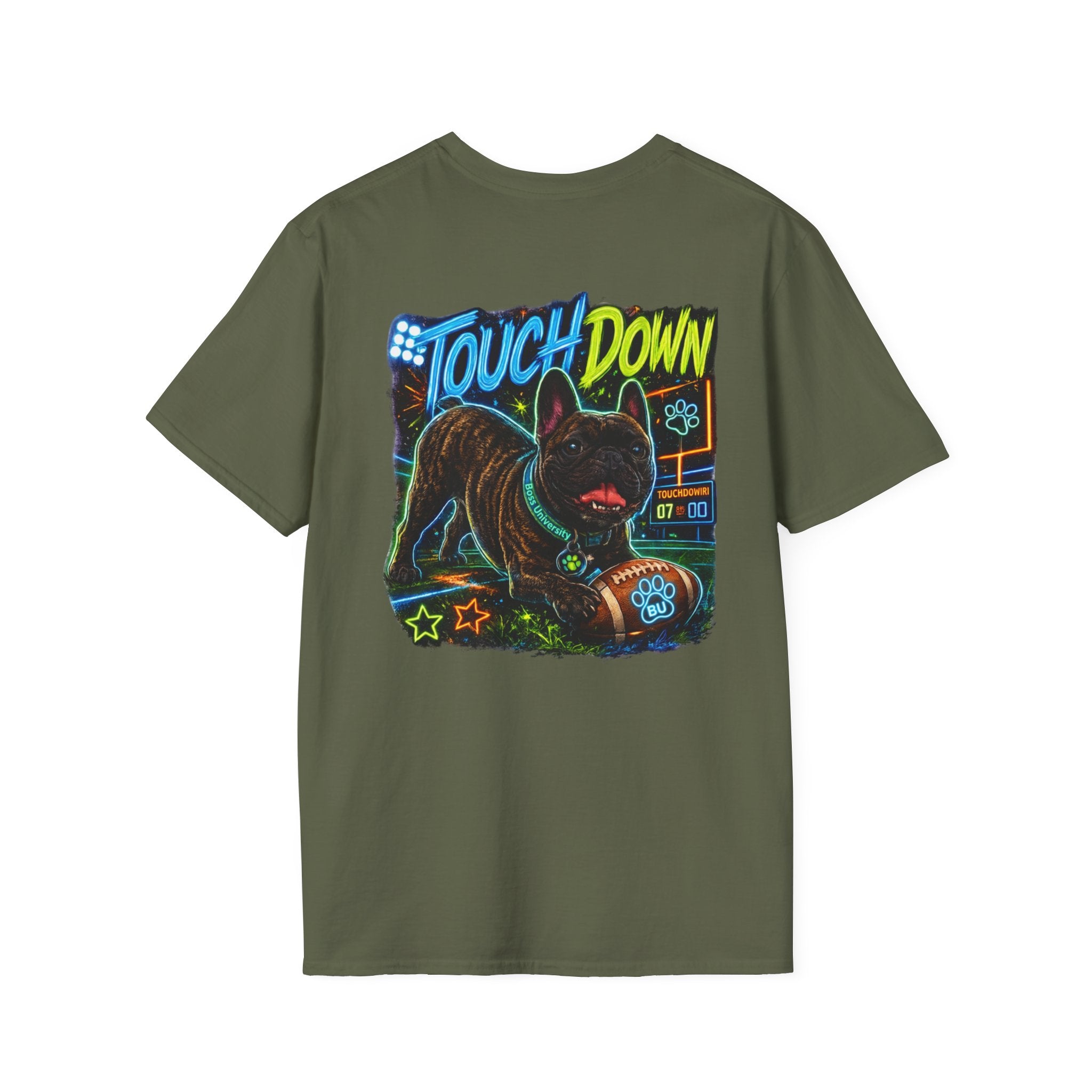 Football Paw Logo T-Shirt — Pet Lover Game Day Tee