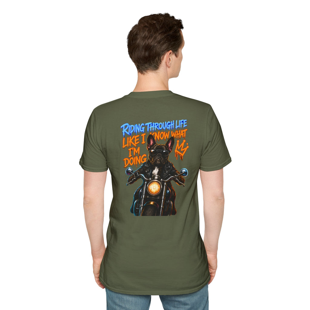 MOTORCYCLE BOSS — Blue Street Art Chest Logo